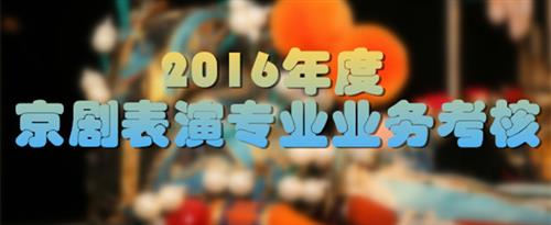 大屌爆插国家京剧院2016年度京剧表演专业业务考...